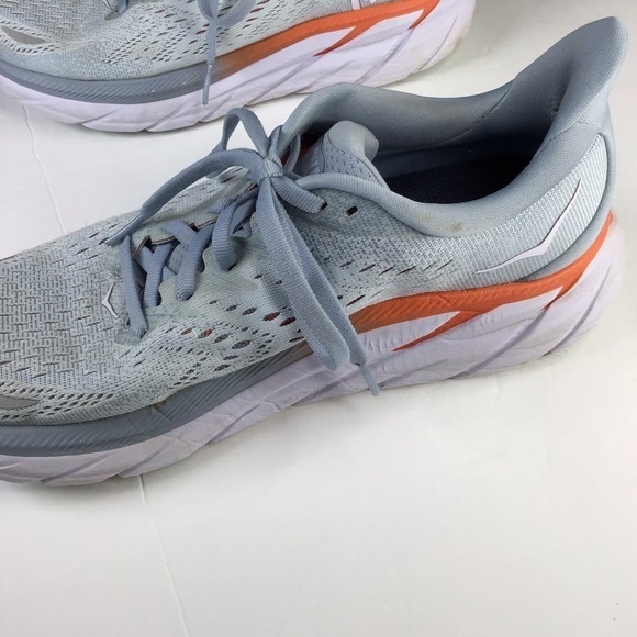 HOKA Clifton 8 Sneaker in Blue Fog Size 7.5 - Picture 8 of 16
